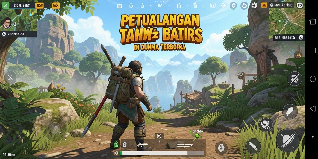 Screenshot tampilan gameplay dunia terbuka di 116X.