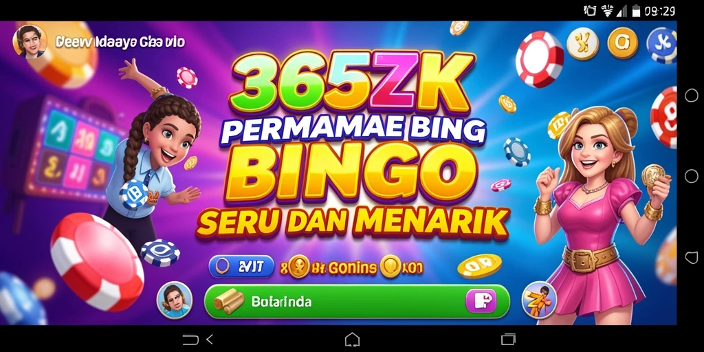 Tampak serunya gameplay dalam permainan Bingo 365ZK.