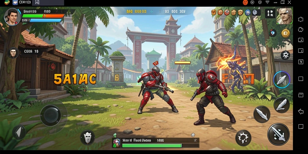 Tampilan gameplay yang menarik dalam CERI123 saat merancang strategi.