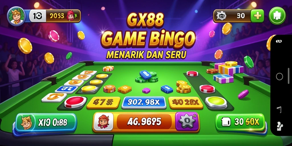 Tampilan menarik dari gameplay Bingo di GX88.