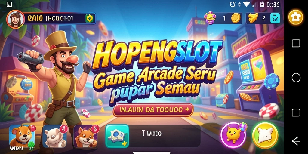 Tampilan gameplay HOPENGSLOT yang seru dan penuh warna.