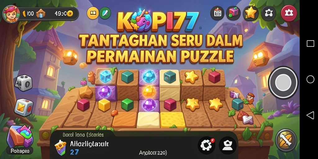Tangkapan layar gameplay KOPI77 menampilkan serunya menyelesaikan teka-teki.