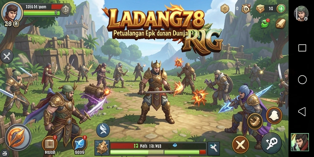 Gameplay seru LADANG78 dengan petualangan RPG yang mendebarkan.