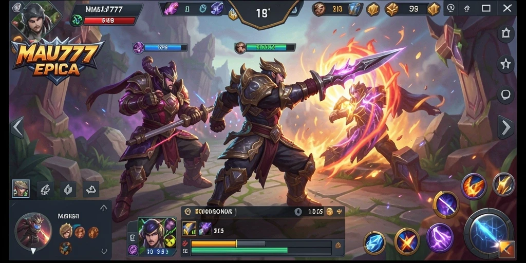 Gameplay seru MAU777 dengan aksi hero yang intens.