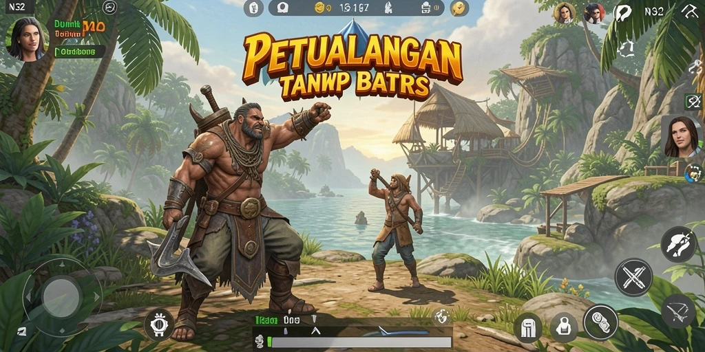 Gambaran gameplay N32 dalam dunia terbuka yang luas.
