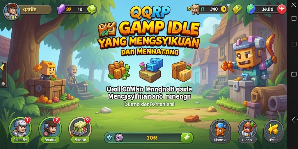 Screenshot menunjukkan gameplay menarik dari QQRP di kategori Idle.