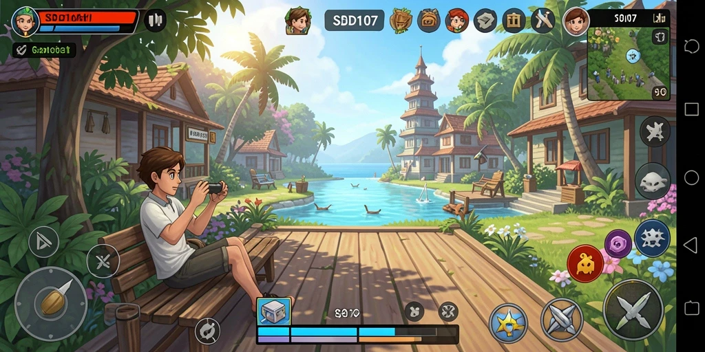 Tangkapan layar gameplay SD107 menampilkan aksi seru dan grafis yang menarik.
