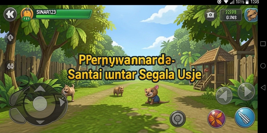Tangkapan layar dari gameplay menarik SINAR123 yang penuh warna.