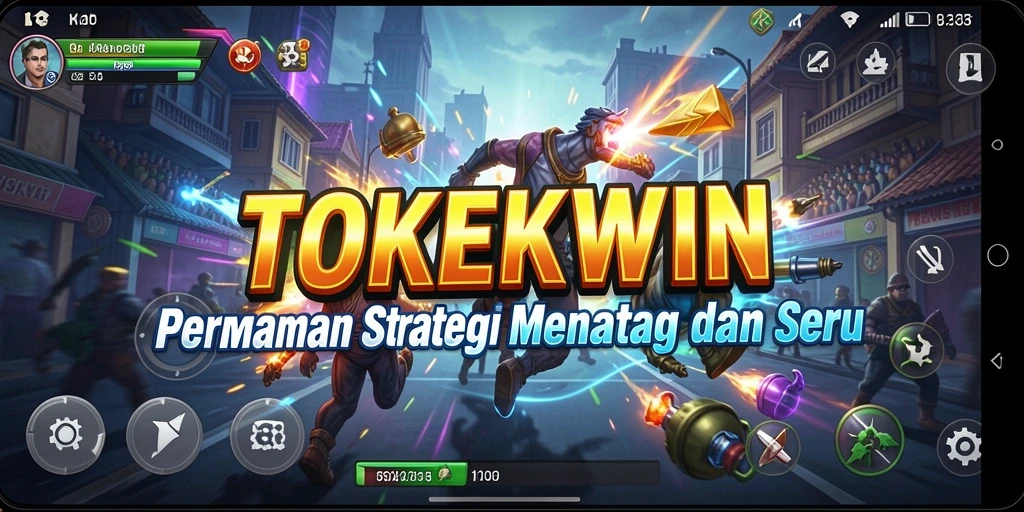 Tampilan seru gameplay strategi TOKEKWIN dengan aksi penuh taktik.