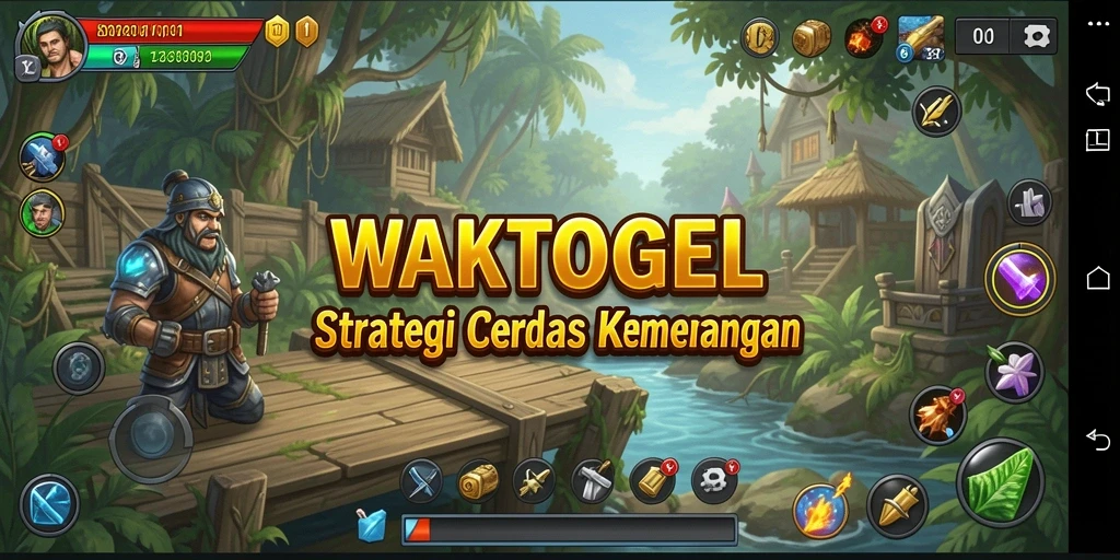 Tampilan gameplay seru dan dinamis dalam WAKTOGEL.
