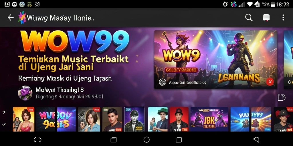 Tangkapan layar gameplay WOW99 menunjukkan keseruan bermain musik.