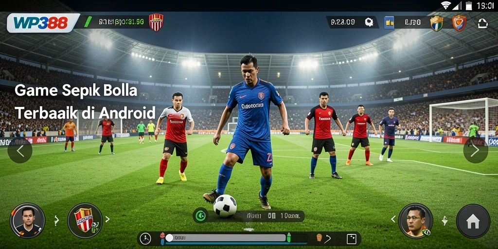 Tangkapan layar gameplay WP888 yang menampilkan aksi di lapangan.